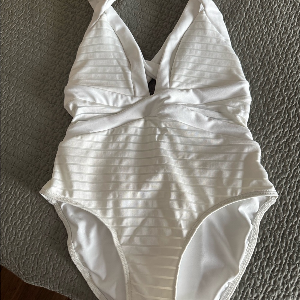 Elegant White One-Piece Swimsuit from Jets By Jessika Allen